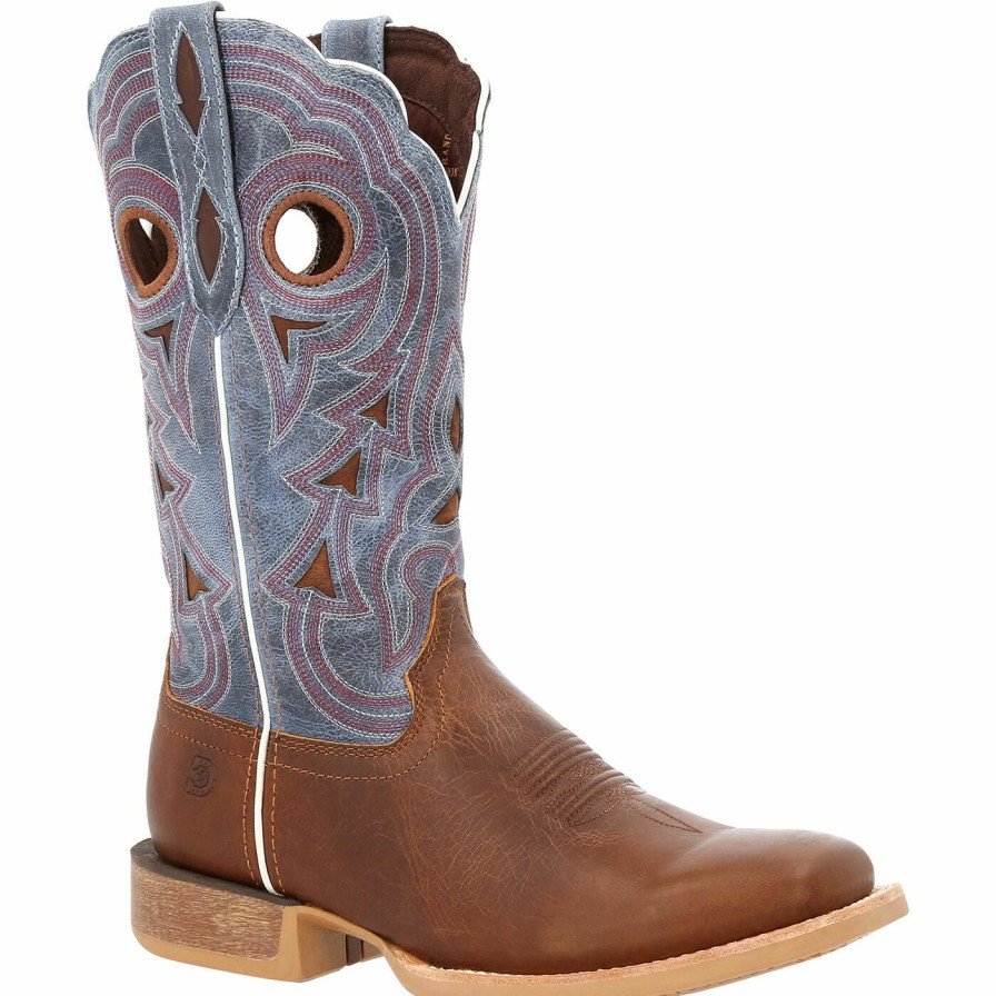 Women'S Durango Boot | Durango® Lady Rebel Pro Women'S Golden Brown & Periwinkle Western Boot Golden Brown And Periwinkle