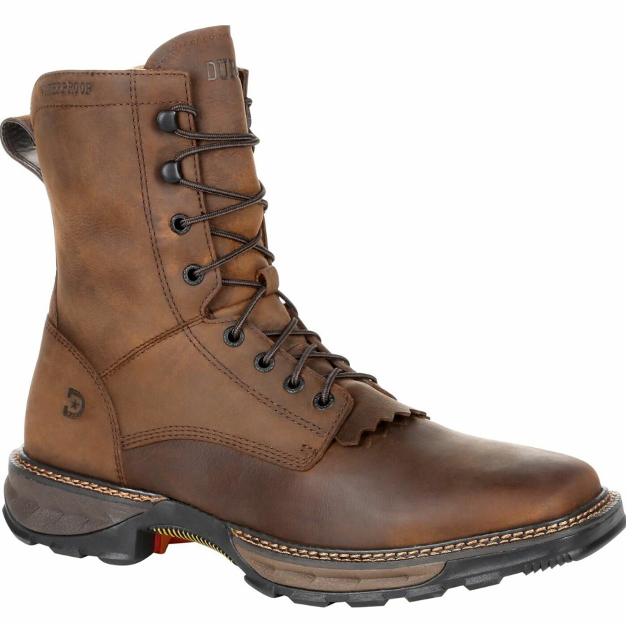 Men'S Durango Boot | Durango® Maverick Xp Square Toe Waterproof Lacer Work Boot Russet