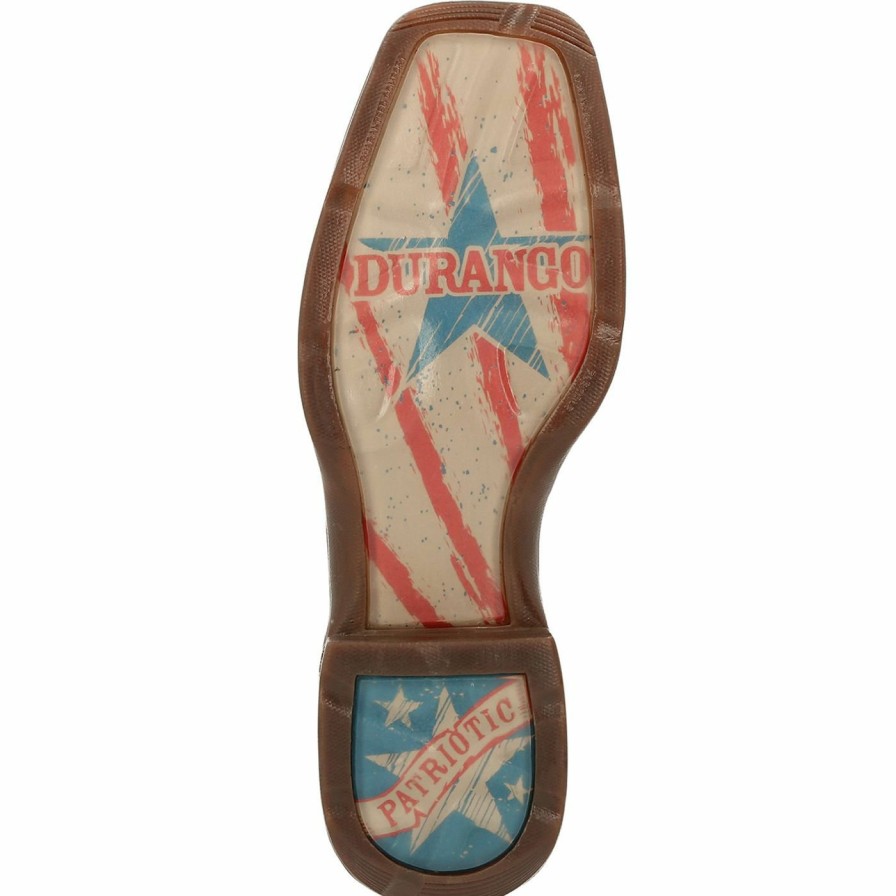 Women'S Durango Boot | Lady Rebel By Durango® Women'S Vintage Flag Western Boot Dark Brown And Vintage Flag