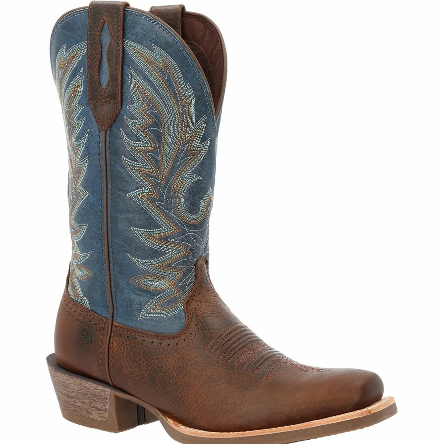 Men'S Durango Boot | Durango® Rebel Pro Hickory & Denim Western Boot Brown And Blue