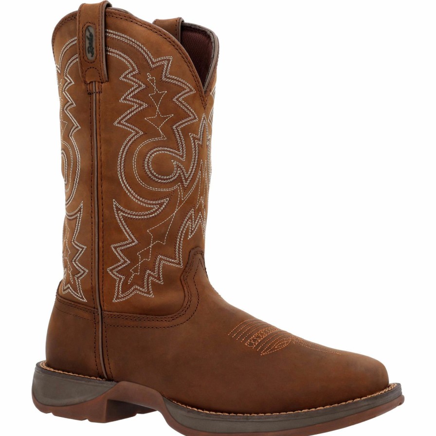 Men'S Durango Boot | Rebel By Durango® Steel Toe Pull-On Western Boot Brown