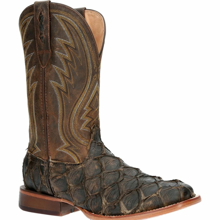 Men'S Durango Boot | Durango® Premium Exotics Western Boot Dark Bay Pirarucu