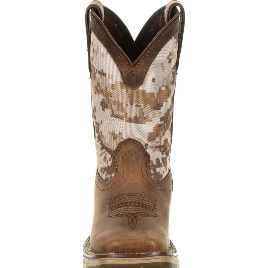 Kids Durango Boot | Lil' Rebel By Durango® Big Kids Desert Camo Western Boot Dusty Brown And Desert Camo