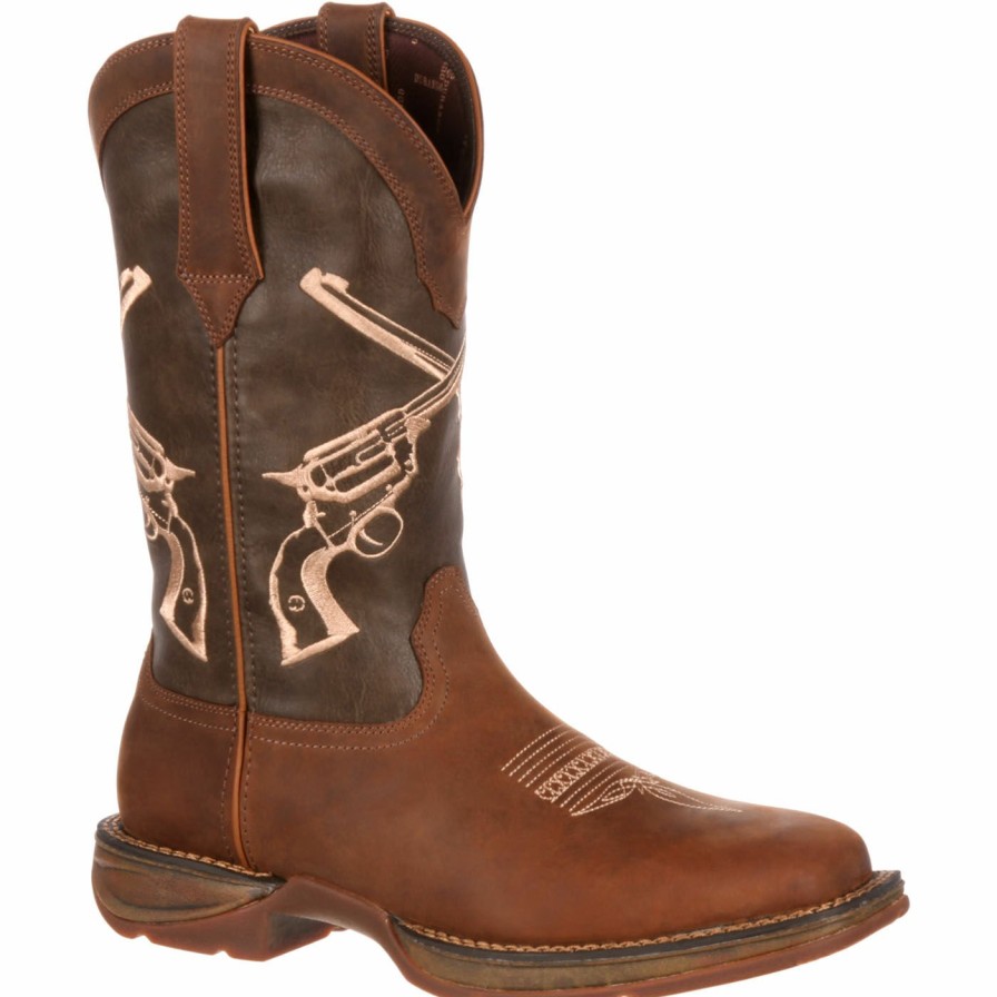 Men'S Durango Boot | Rebel By Durango® Crossed Guns Western Boot Brown And Dark Brown