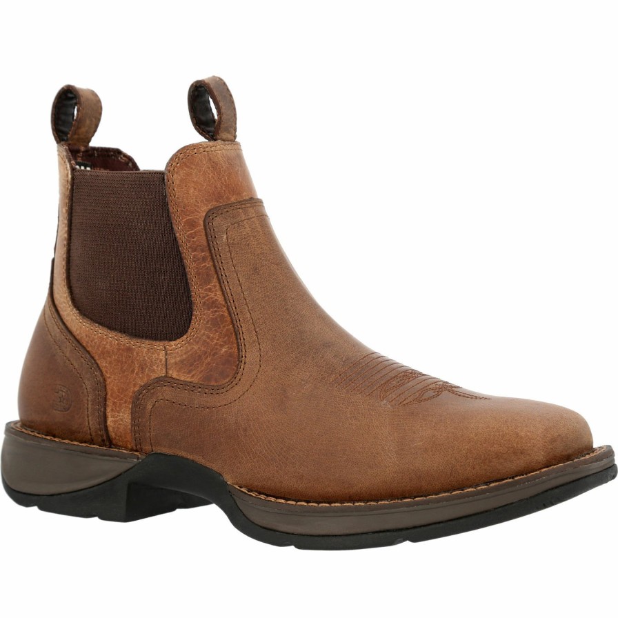 Men'S Durango Boot | Red Dirt Rebel By Durango® Square-Toe Western Boot Old Town Brown And Tan