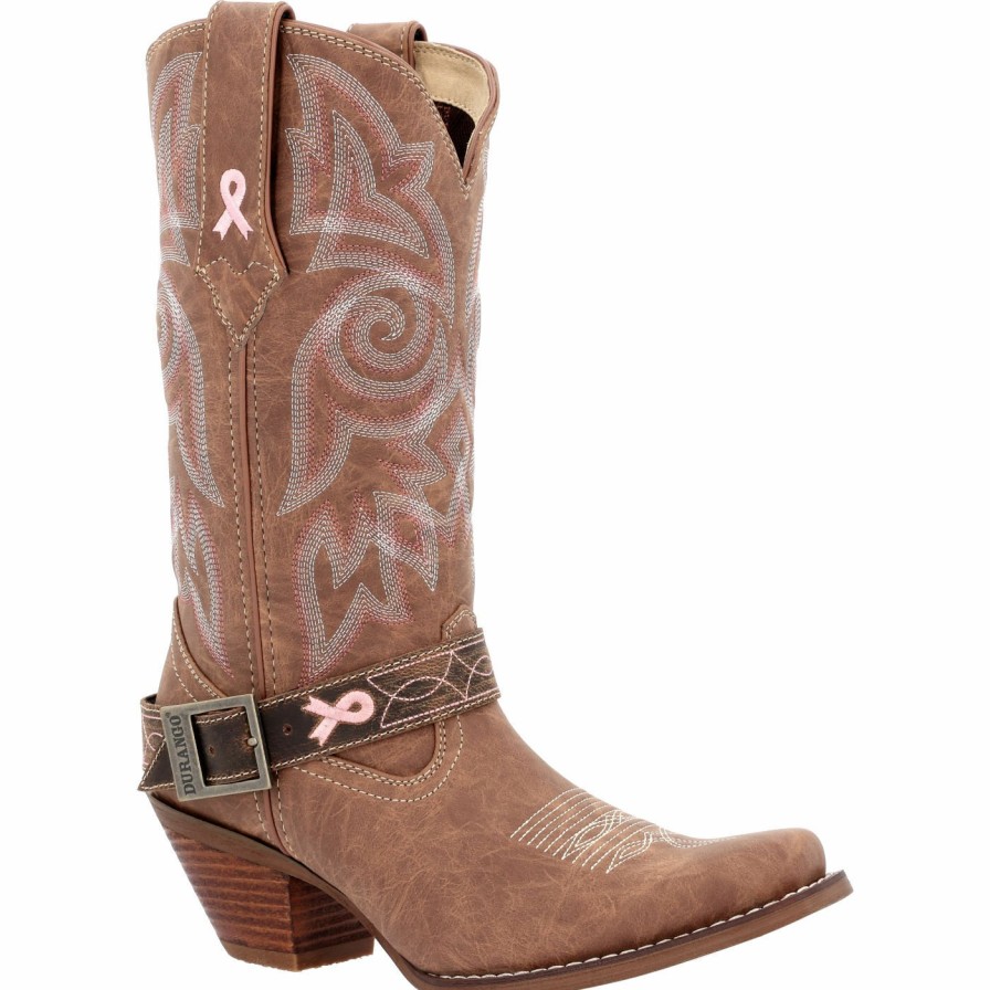 Women'S Durango Boot | Crush By Durango® Benefiting Stefanie Spielman Women'S Western Boot Sepia Blush