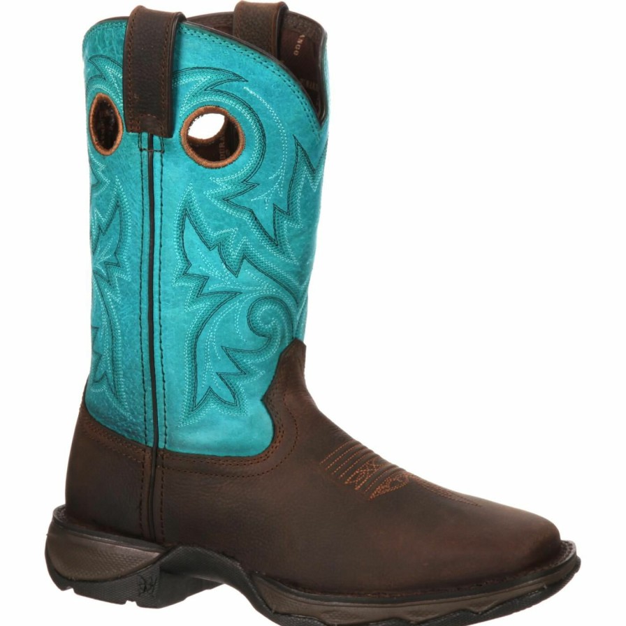 Women'S Durango Boot | Lady Rebel By Durango® Women'S Bar None Western Boot Brown Turquoise