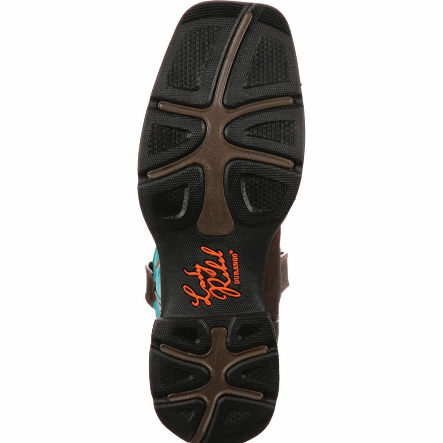 Women'S Durango Boot | Lady Rebel By Durango® Women'S Bar None Western Boot Brown Turquoise