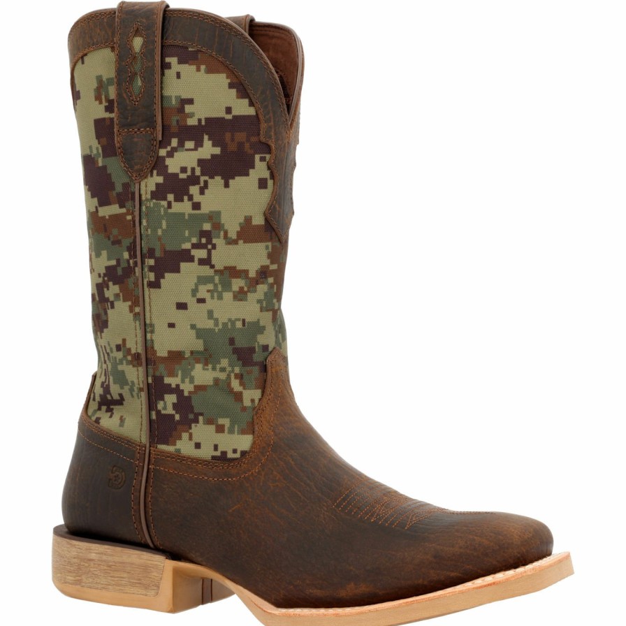 Men'S Durango Boot | Durango® Rebel Pro Green Digi Camo Western Boot Hickory And Green Digi Camo