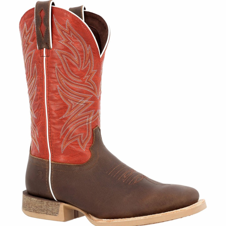 Men'S Durango Boot | Durango® Rebel Pro Worn Brown Chili Pepper Western Boot Worn Brown And Chili Pepper