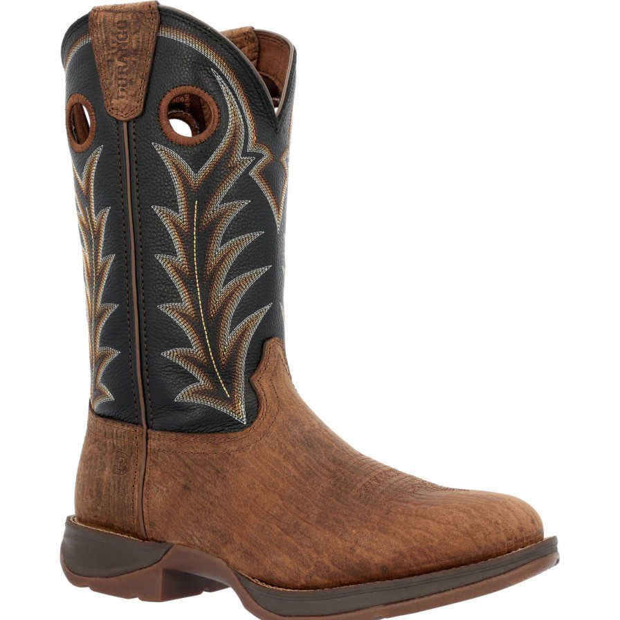 Men'S Durango Boot | Rebel By Durango® Oak Bark Midnight Western Boot Oak Bark And Midnight