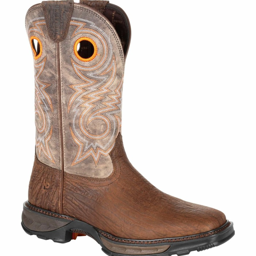 Men'S Durango Boot | Durango® Maverick Xp Composite Toe Western Work Boot Bay Brown And Steel Cut Oat