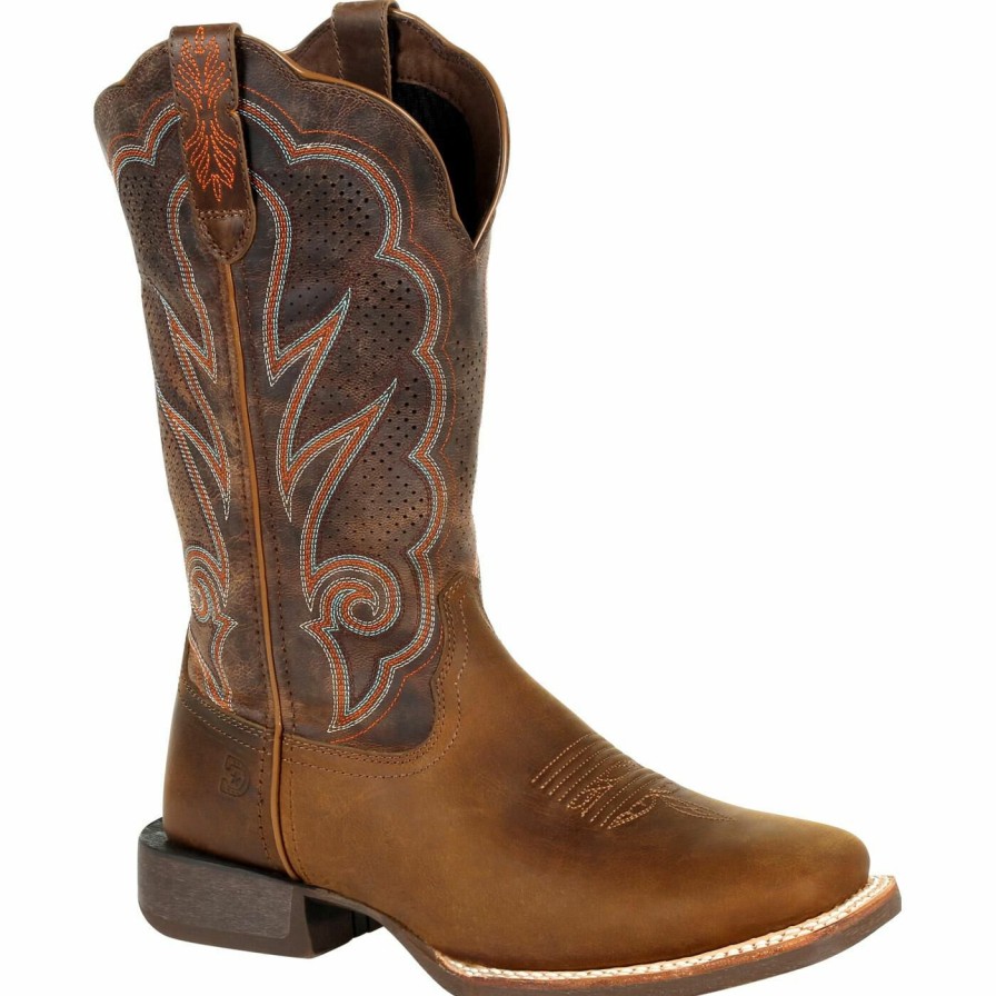 Women'S Durango Boot | Durango® Lady Rebel Pro Women'S Cognac Ventilated Western Boot Distressed Cognac