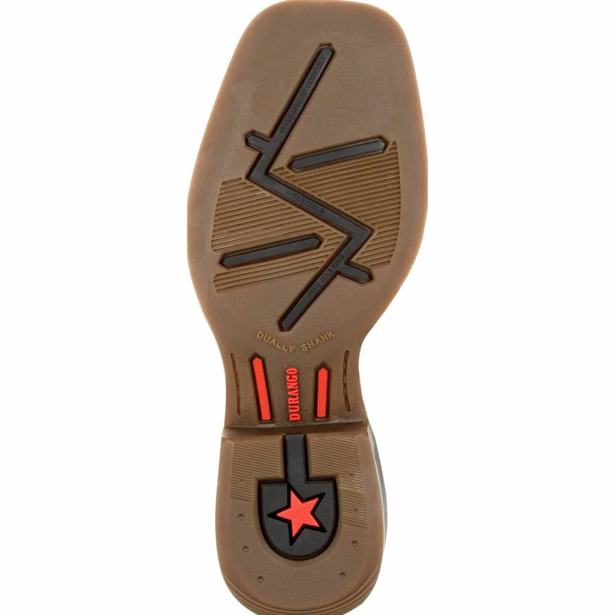 Kids Durango Boot | Durango® Lil' Rebel Pro Little Kid'S Lime Western Boot Frontier Brown And Lime