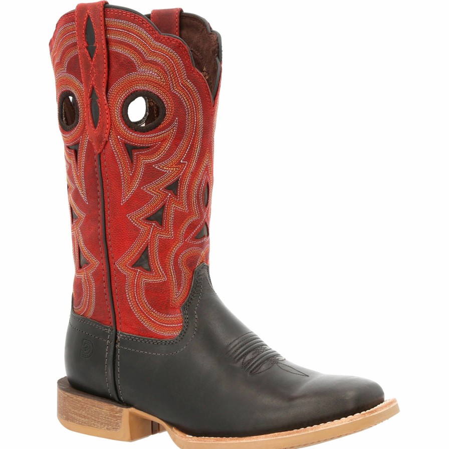 Women'S Durango Boot | Durango® Lady Rebel Pro Women'S Black & Crimson Western Boot Black Red