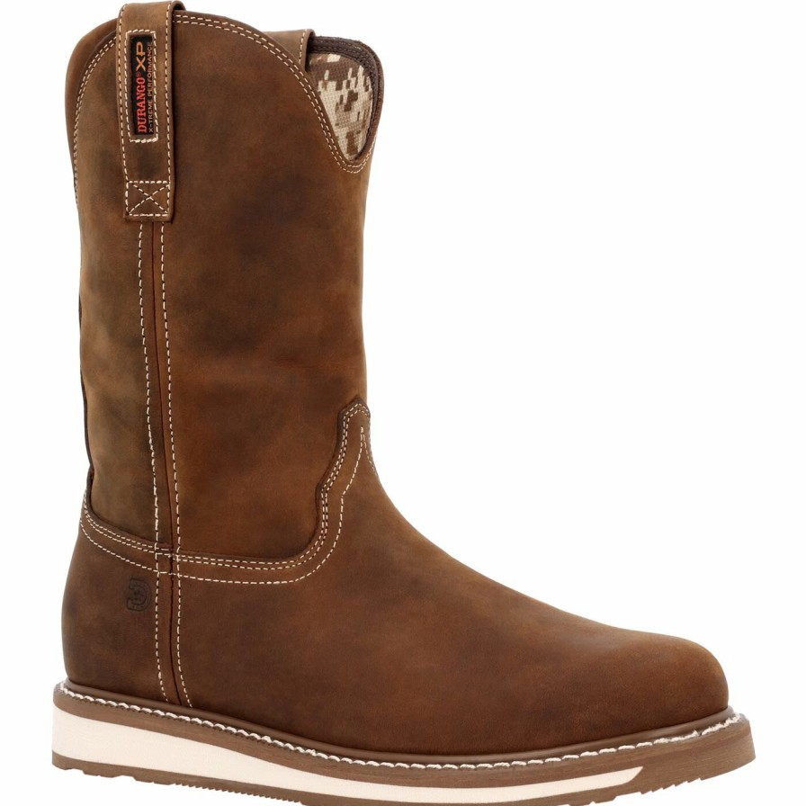 Men'S Durango Boot | Durango® Maverick Wxp Western Wedge Work Boot Timber Tan