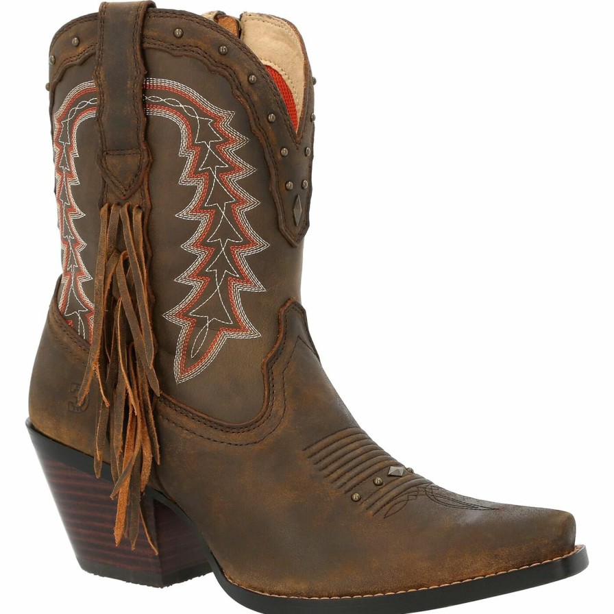 Women'S Durango Boot | Crush By Durango® Women'S Bootie Western Boot Roasted Pecan