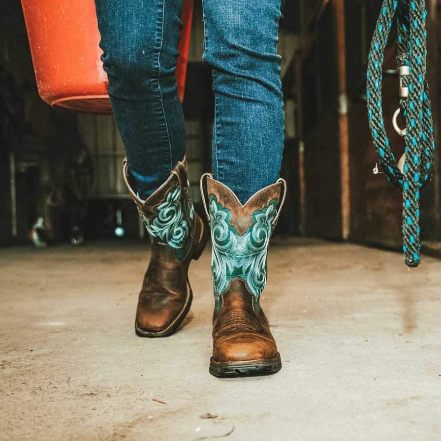 Women'S Durango Boot | Lady Rebel By Durango® Women'S Waterproof Western Boot Brown Evergreen