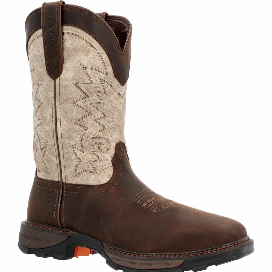 Men'S Durango Boot | Durango® Maverick Xp Steel Toe Western Work Boot Buffalo Tan And Fog