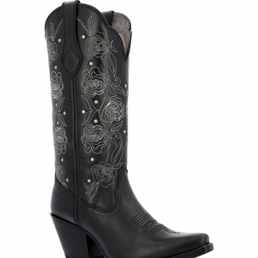 Women'S Durango Boot | Crush By Durango Women'S Western Boot Black Rosewood