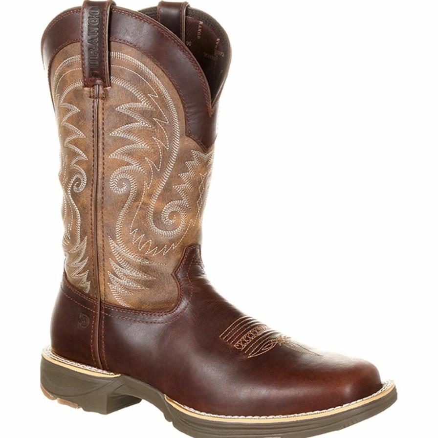 Men'S Durango Boot | Durango® Ultra-Lite Waterproof Western Boot Brown Leather Vintage