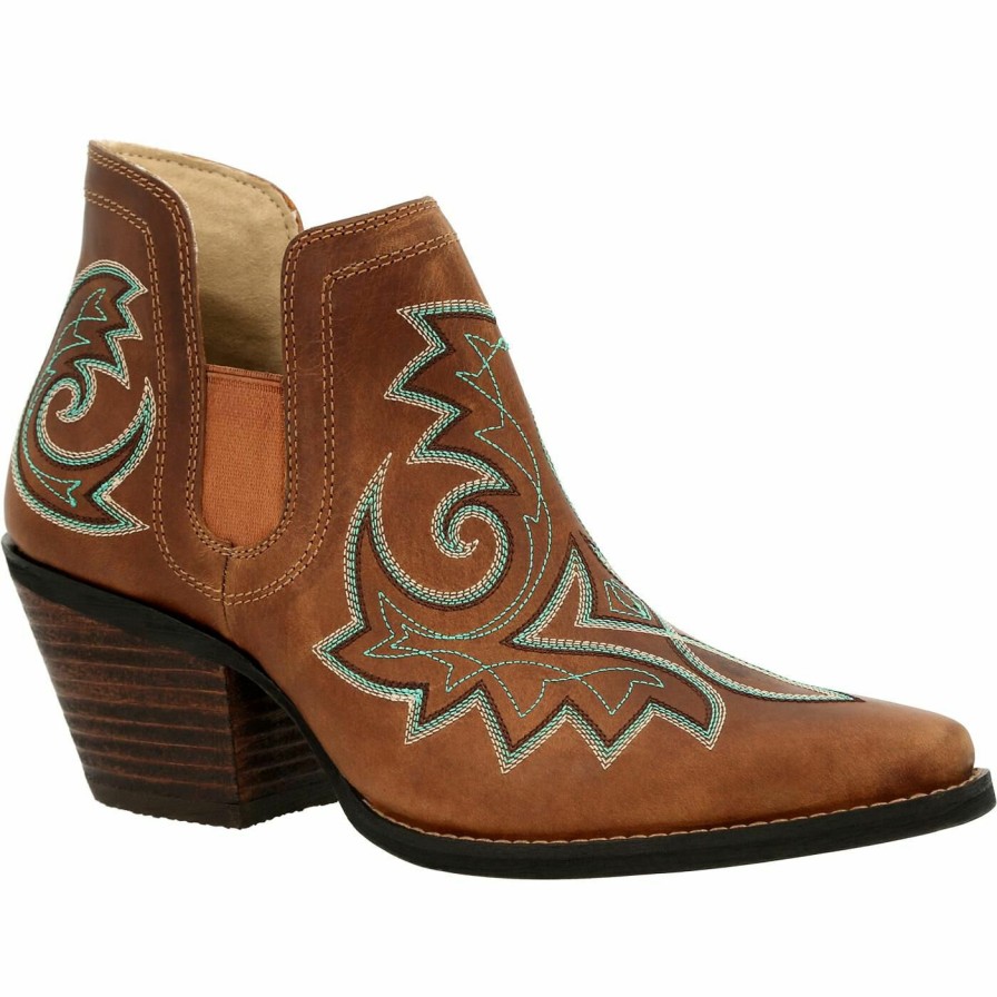 Women'S Durango Boot | Crush By Durango® Women'S Western Fashion Bootie Golden Brown