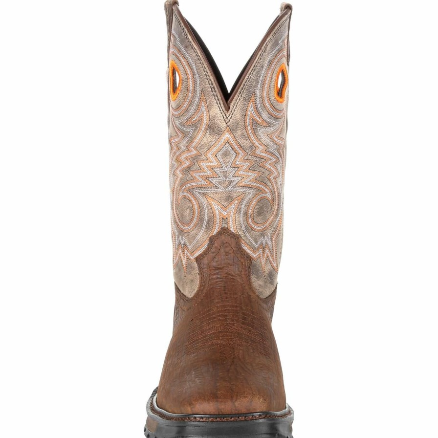 Men'S Durango Boot | Durango® Maverick Xp Western Work Boot Bay Brown And Steel Cut Oat