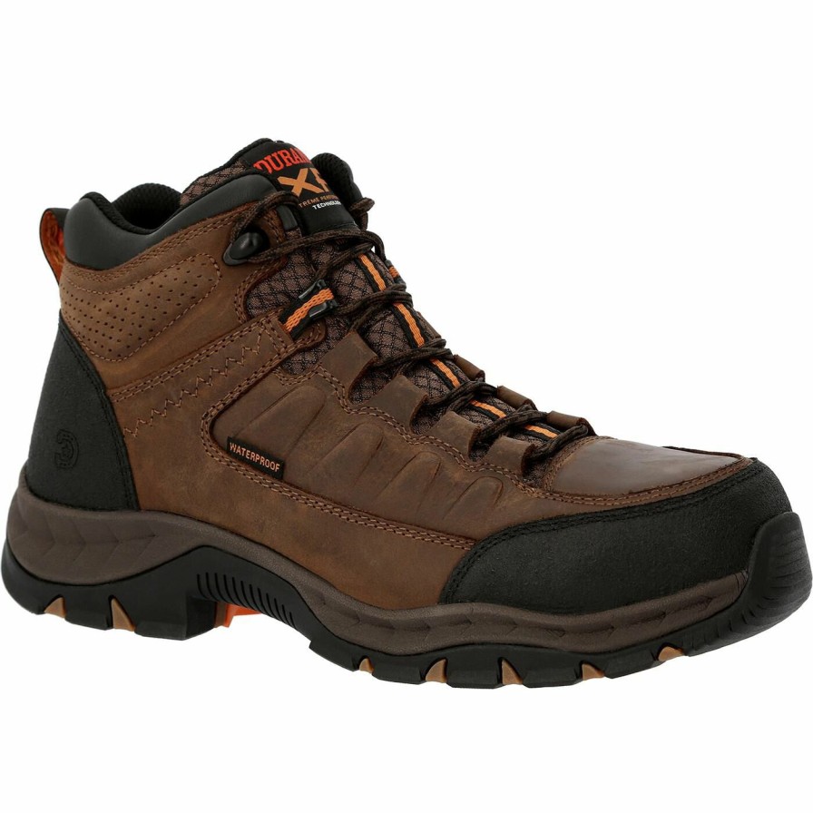 Men'S Durango Boot | Durango® Renegade Xp Alloy Toe Waterproof Hiker Timber Brown