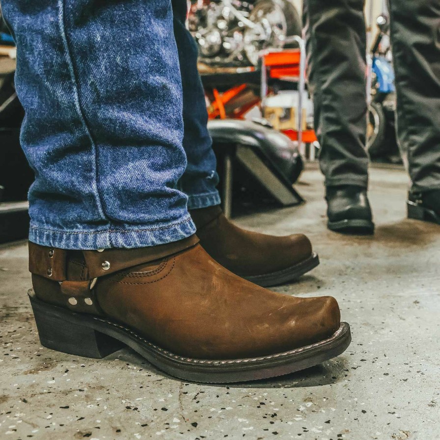 Men'S Durango Boot | Durango® Brown Harness Boot Distressed Brown