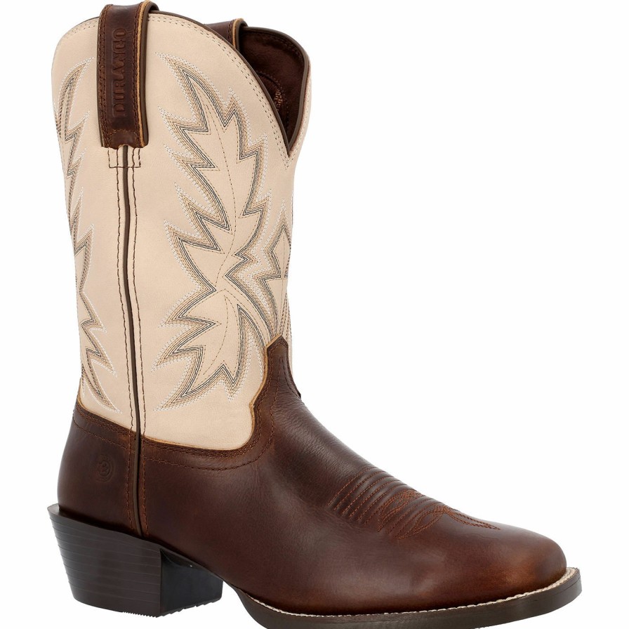 Men'S Durango Boot | Durango Westward Chocolate Bone Western Boot Chocolate And Bone