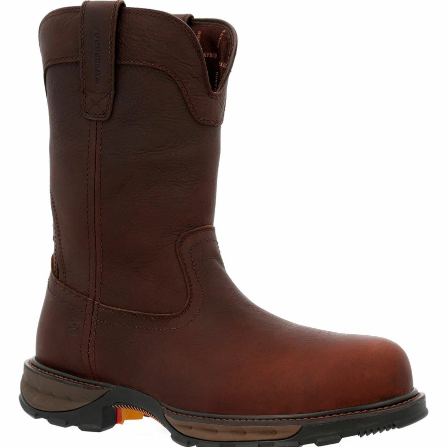 Men'S Durango Boot | Durango® Maverick Xp Composite Toe Waterproof Western Work Boot Soggy Brown