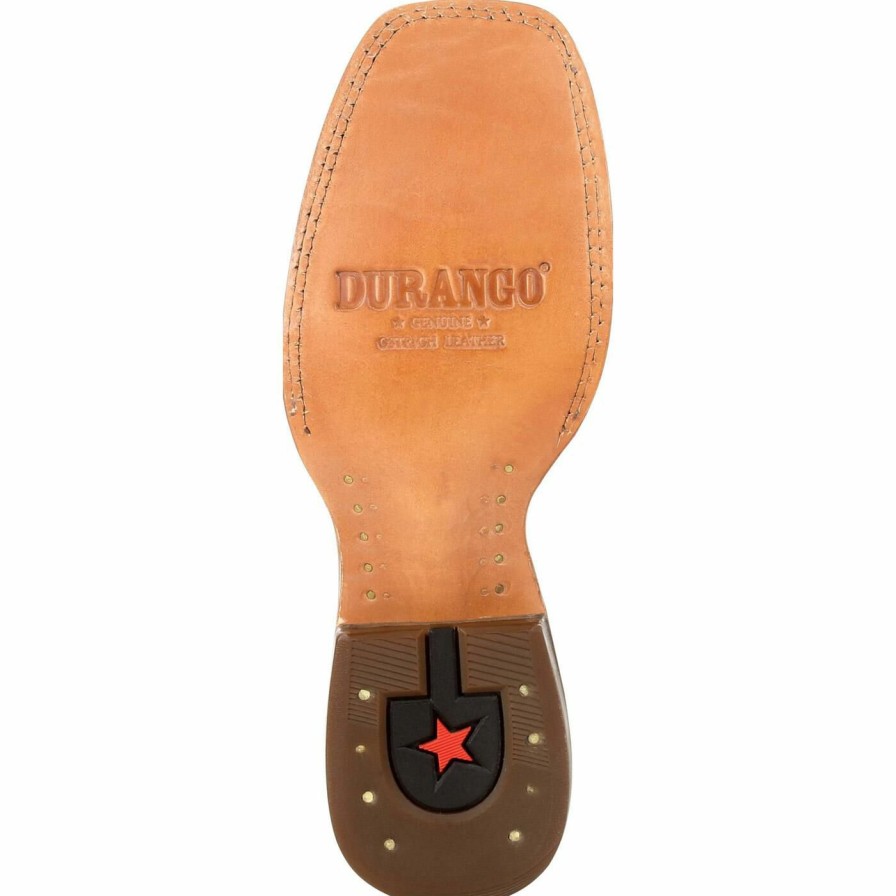 Women'S Durango Boot | Durango® Premium Exotics Women'S Full-Quill Ostrich Sunset Wheat Western Boot Sunset Wheat Ostrich And Ivory