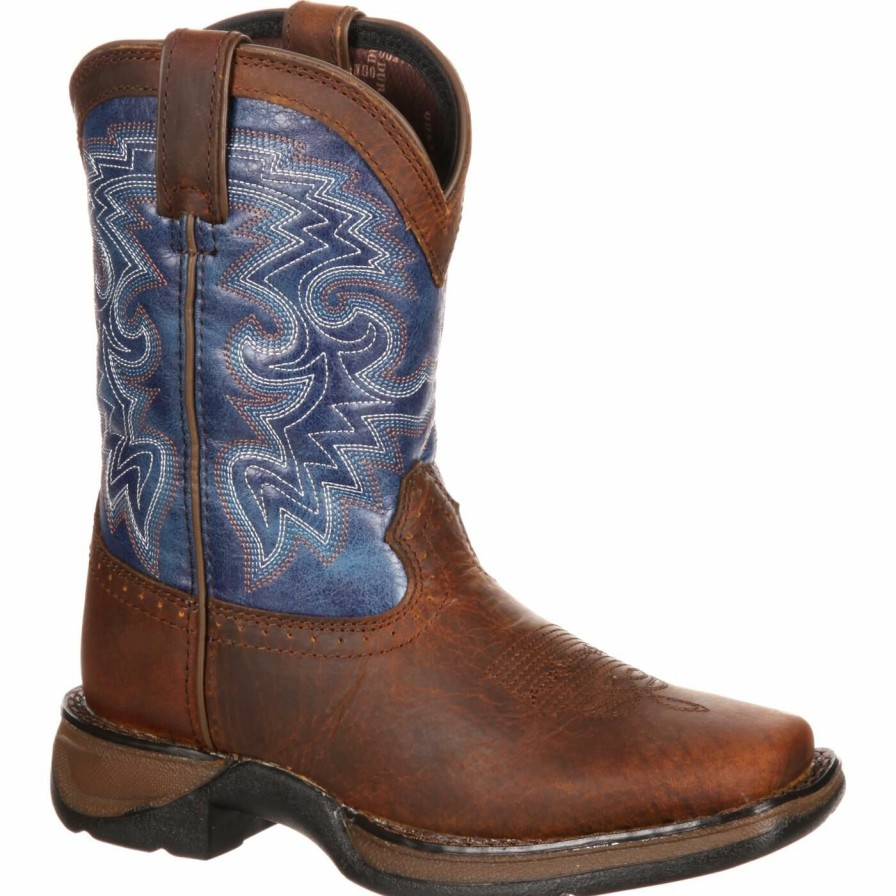 Kids Durango Boot | Lil' Durango® Little Kids' Western Boot Dark Brown And Blue