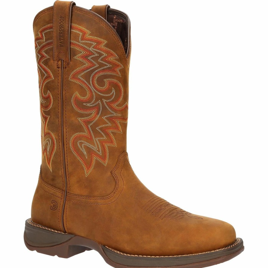 Men'S Durango Boot | Durango® Rebel Waterproof Western Boot Russet