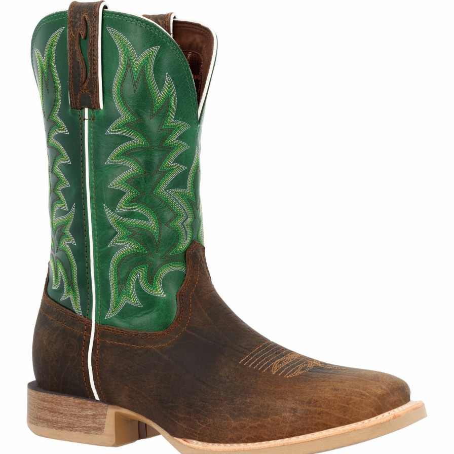 Men'S Durango Boot | Durango® Rebel Pro Evergreen Western Boot Bridle Brown And Evergreen