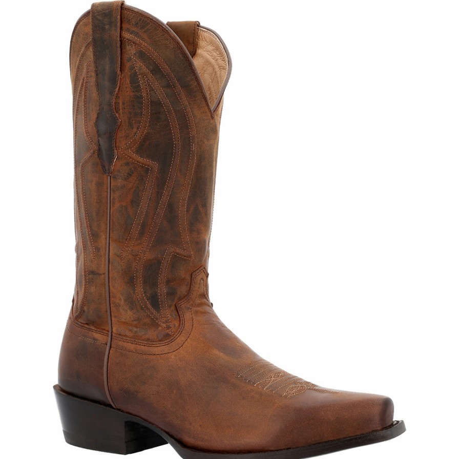 Men'S Durango Boot | Durango® Santa Fe Western Boot Derby Brown